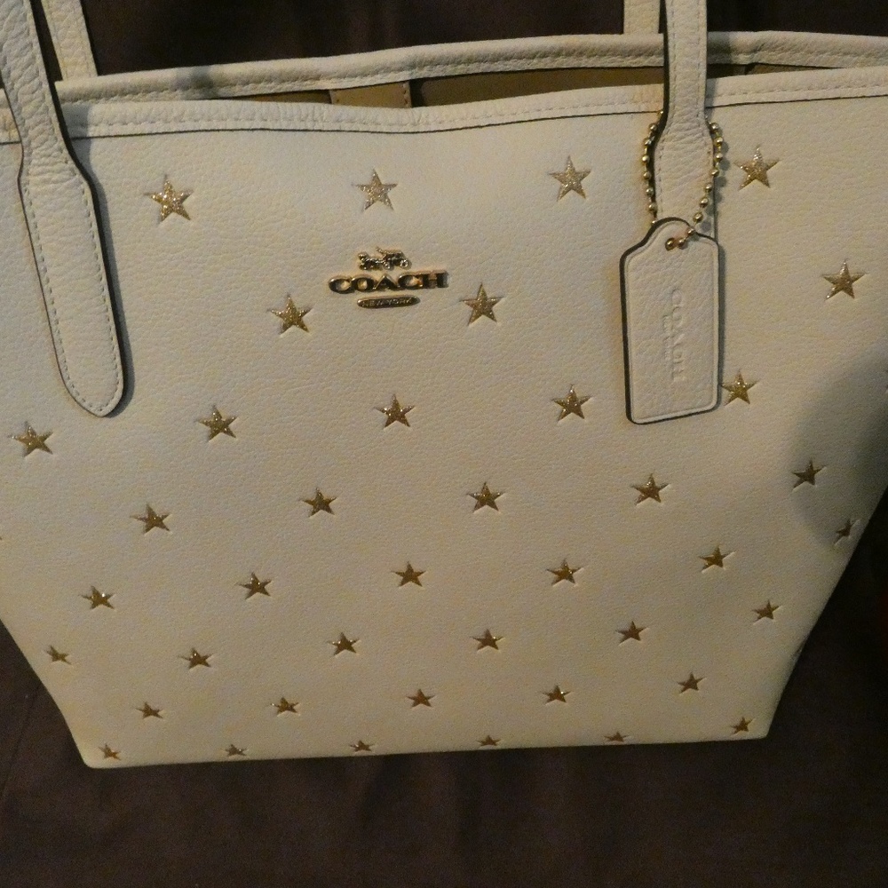 Coach City Tote in Star Pattern